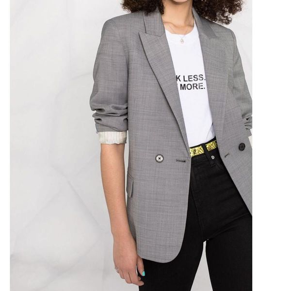 women's suits & blazers women casual blazer jacket double breasted long sleeve letter printed office lady suit coat 2021 fashion, White;black
women's suits & blazers women casual blazer jacket double breasted long sleeve letter printed office lady suit coat 2021 fashion, White;black