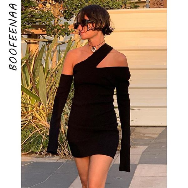 casual dresses boofeenaa cutout one shoulder long sleeve dreses for women 2021 fall fashion black bodycon mini dress clubwear c83-bc20, Black;gray
casual dresses boofeenaa cutout one shoulder long sleeve dreses for women 2021 fall fashion black bodycon mini dress clubwear c83-bc20, Black;gray