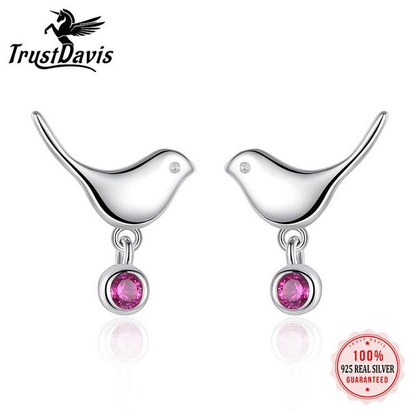 stud trustdavis cute bird purple zircon earrings real 925 sterling silver women girl romantic fashion party jewelry gift f145, Golden;silver
stud trustdavis cute bird purple zircon earrings real 925 sterling silver women girl romantic fashion party jewelry gift f145, Golden;silver