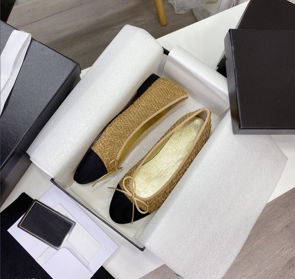 2021 luxury designer women casual shoes ballet flat shoe tweed grosgrain goatskin calf patent leather bow-knot fashion elegant comfort with, Black
2021 luxury designer women casual shoes ballet flat shoe tweed grosgrain goatskin calf patent leather bow-knot fashion elegant comfort with, Black