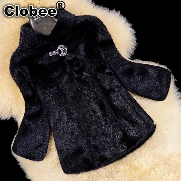 women's fur & faux mink coat women overcoat short design stand collar jacket winter 2021 plus size 5xl 6xl, Black
women's fur & faux mink coat women overcoat short design stand collar jacket winter 2021 plus size 5xl 6xl, Black