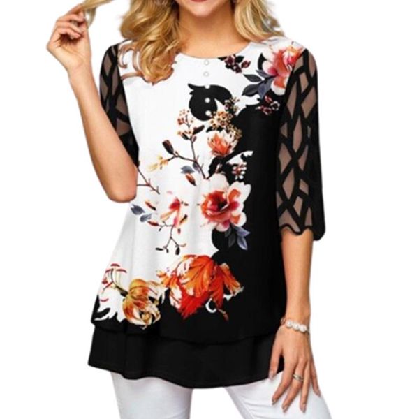 plus size 3xl 4xl 5xl floral print t shirt women mesh embroidery loose casual black white button t-shirts women's patchwork t-shirt
plus size 3xl 4xl 5xl floral print t shirt women mesh embroidery loose casual black white button t-shirts women's patchwork t-shirt