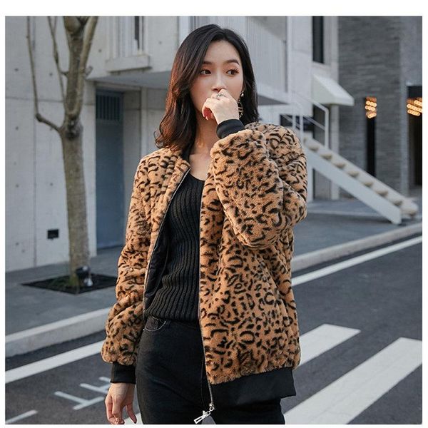 women's jackets alien kitty 2021 autumn stylish imitation-fur vintage soft leopard casual all match warm jacket retro feminine loose co, Black;brown
women's jackets alien kitty 2021 autumn stylish imitation-fur vintage soft leopard casual all match warm jacket retro feminine loose co, Black;brown