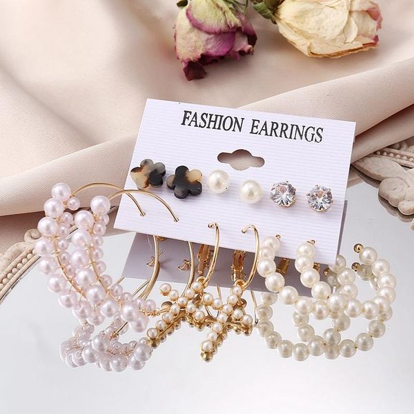 hoop & huggie bohemian pearl drop earrings set fashion butterfly cross round circle geometric for women statement jewelry, Golden;silver
hoop & huggie bohemian pearl drop earrings set fashion butterfly cross round circle geometric for women statement jewelry, Golden;silver