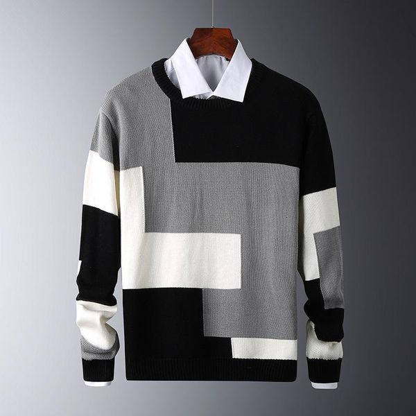men's sweaters sweater round neck pullover spring and autumn youth slim fit leisure fashion top, White;black
men's sweaters sweater round neck pullover spring and autumn youth slim fit leisure fashion top, White;black