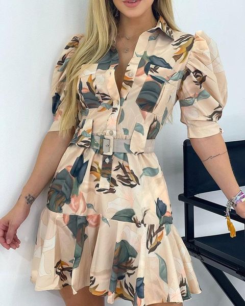 casual dresses women's printed dress 2021 summer ladies temperament high waist mid-length bubble short-sleeved, Black;gray
casual dresses women's printed dress 2021 summer ladies temperament high waist mid-length bubble short-sleeved, Black;gray
