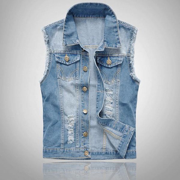 men's vests fashion men denim vest sleeveless washed jeans waistcoat ripped jacket plus size 7xl h8, Black;white
men's vests fashion men denim vest sleeveless washed jeans waistcoat ripped jacket plus size 7xl h8, Black;white