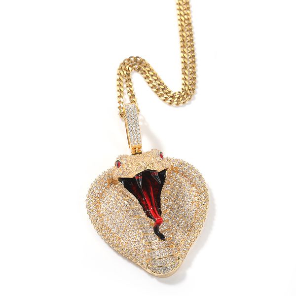 cobra necklace iced out snake pendant mens gold necklaces hip hop fashion jewelry, Silver
cobra necklace iced out snake pendant mens gold necklaces hip hop fashion jewelry, Silver