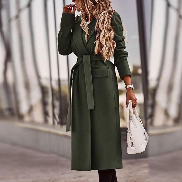 women's wool & blends 2021 slim-fit, stylish commuter, lapel cardigan, solid color, long-sleeve, mid-length tweed coat, wear, Black
women's wool & blends 2021 slim-fit, stylish commuter, lapel cardigan, solid color, long-sleeve, mid-length tweed coat, wear, Black