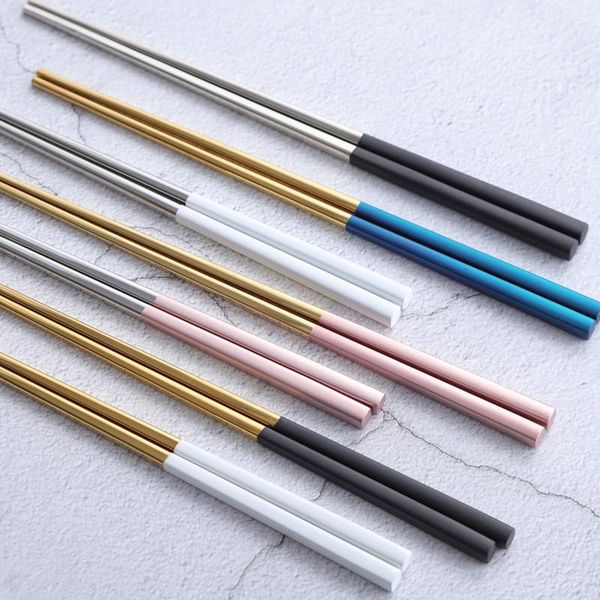 pair 304 stainless steel chinese chopsticks household reusable kids portable sushi sticks dinnerware
pair 304 stainless steel chinese chopsticks household reusable kids portable sushi sticks dinnerware
