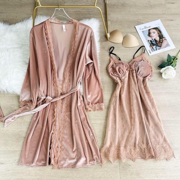 women's sleepwear bride bridesmaid wedding robe set velour bathrobe women soft intimate lingerie 2021 autumn home clothes nightgown, Black;red
women's sleepwear bride bridesmaid wedding robe set velour bathrobe women soft intimate lingerie 2021 autumn home clothes nightgown, Black;red