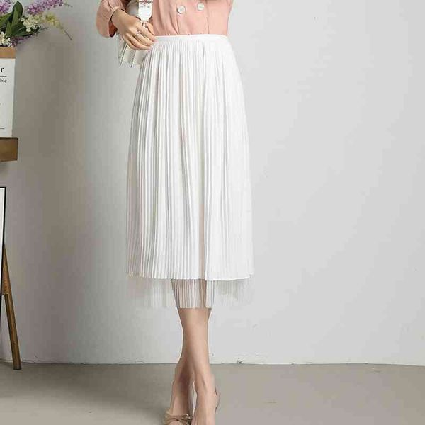 mesh pleated skirt comfortable elastic high waist fairy mujer faldas spring summer elegant all match jupe femme 210514, Black
mesh pleated skirt comfortable elastic high waist fairy mujer faldas spring summer elegant all match jupe femme 210514, Black
