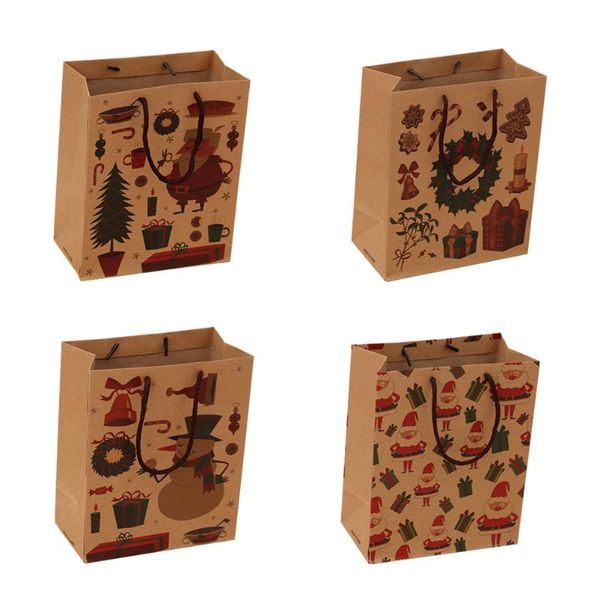 gift wrap 4pcs christmas kraft paper bags portable cartoon hand bag storage pouch for garment (small size) (random pattern) 
gift wrap 4pcs christmas kraft paper bags portable cartoon hand bag storage pouch for garment (small size) (random pattern)