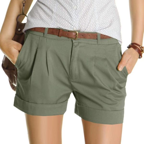 women's shorts women casual summer straight waistband loose solid color button running ropa mujer, White;black
women's shorts women casual summer straight waistband loose solid color button running ropa mujer, White;black
