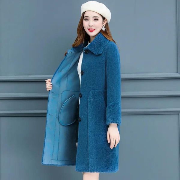 women's wool & blends woolen coat fashion and elegant women korean style slim thin mid-length autumn winter warm cold jacket, Black
women's wool & blends woolen coat fashion and elegant women korean style slim thin mid-length autumn winter warm cold jacket, Black