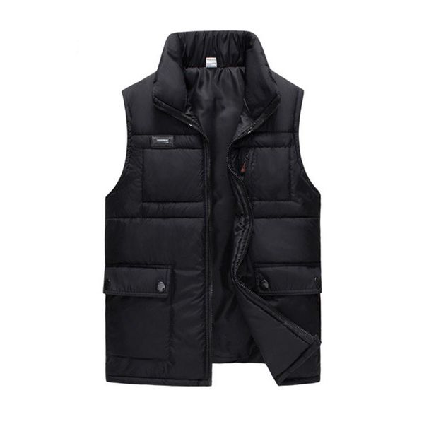 men's vests winter black cotton padded thick vest for men autumn warm casual multi pocket big sleeveless waistcoat windbreaker brand ja, Black;white
men's vests winter black cotton padded thick vest for men autumn warm casual multi pocket big sleeveless waistcoat windbreaker brand ja, Black;white