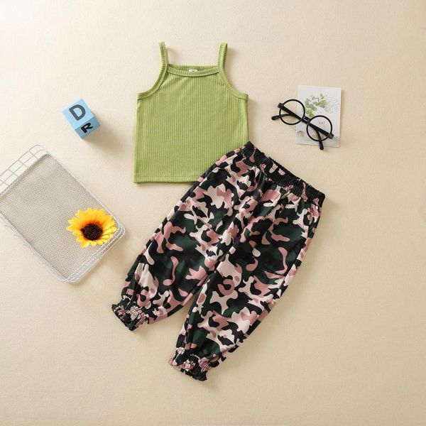 clothing sets 3pcs born baby girls clothes ribbed sleeveless rt-shirt + camouflage print pants outfits children set summer 1-6y, White
clothing sets 3pcs born baby girls clothes ribbed sleeveless rt-shirt + camouflage print pants outfits children set summer 1-6y, White