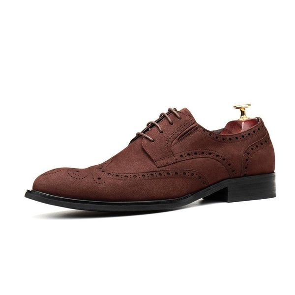 men dress shoes genuine leather office business wedding handmade black brown suede formal round head oxfords mens brogue
men dress shoes genuine leather office business wedding handmade black brown suede formal round head oxfords mens brogue
