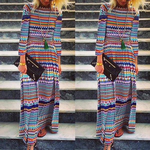 women's vintage striped dresses contrast color long sleeve beach bohemian casual maxi dress, Black;gray
women's vintage striped dresses contrast color long sleeve beach bohemian casual maxi dress, Black;gray