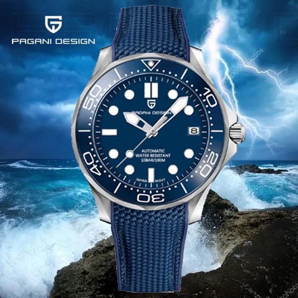 wristwatches pagani design blue dial mechanical automatic watch men's accessories sapphire luminous stainless steel waterproof sale, Slivery;brown
wristwatches pagani design blue dial mechanical automatic watch men's accessories sapphire luminous stainless steel waterproof sale, Slivery;brown