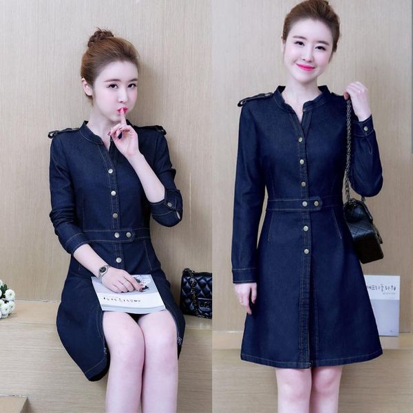casual dresses spring autumn women fashion epaulet collect waist slim v-neck solid jeans dress for denim one-piece 2xl, Black;gray
casual dresses spring autumn women fashion epaulet collect waist slim v-neck solid jeans dress for denim one-piece 2xl, Black;gray