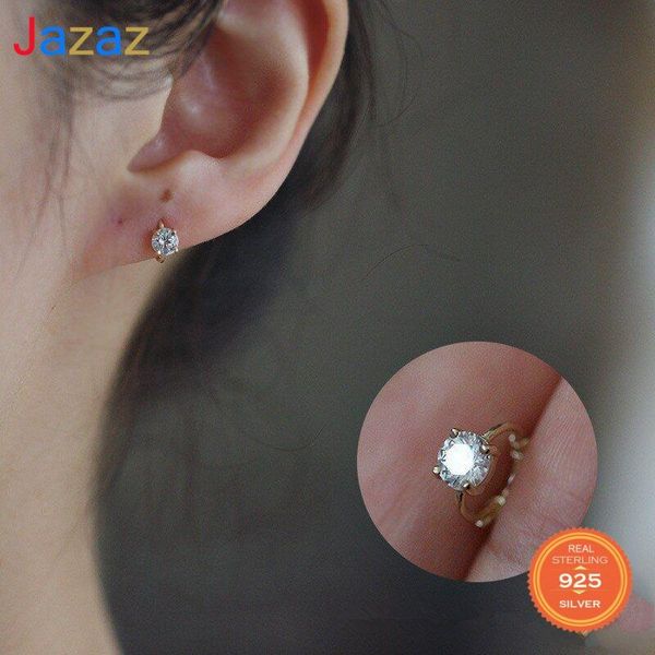 stud jazaz 925 sterling silver korea simple four inlaid zircon earrings women plating 14k gold wedding party gift d001571, Golden;silver
stud jazaz 925 sterling silver korea simple four inlaid zircon earrings women plating 14k gold wedding party gift d001571, Golden;silver