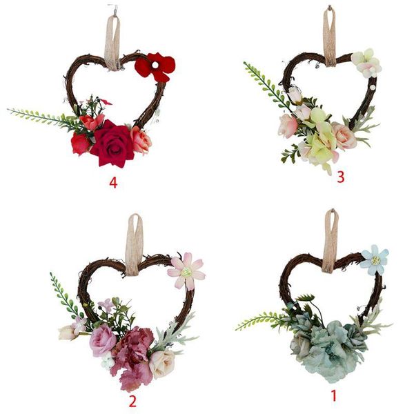 other accessories heart shaped wreath artificial flower romantic hanging garland for wedding party car front door valentines decoration, White
other accessories heart shaped wreath artificial flower romantic hanging garland for wedding party car front door valentines decoration, White