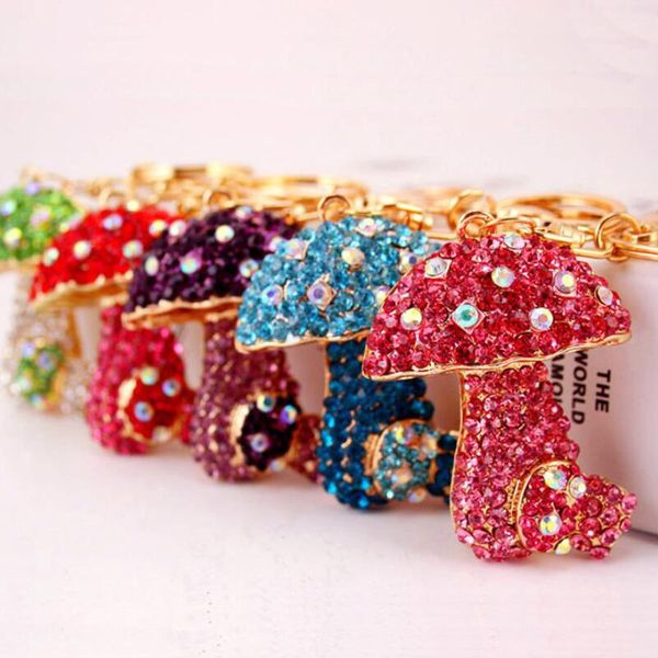 creative cute crystal mushroom keychain women's bag accessories metal pendant key ring small gift, Slivery;golden
creative cute crystal mushroom keychain women's bag accessories metal pendant key ring small gift, Slivery;golden