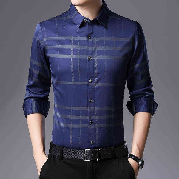 2021 spring wear long sleeve shirt men's casual printed plaid fit shirt, White;black
2021 spring wear long sleeve shirt men's casual printed plaid fit shirt, White;black