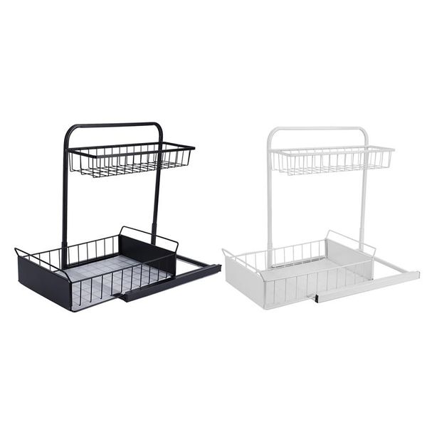 kitchen storage & organization 2-tier slide rail spice organizer wire basket container, bathroom counterrack
kitchen storage & organization 2-tier slide rail spice organizer wire basket container, bathroom counterrack