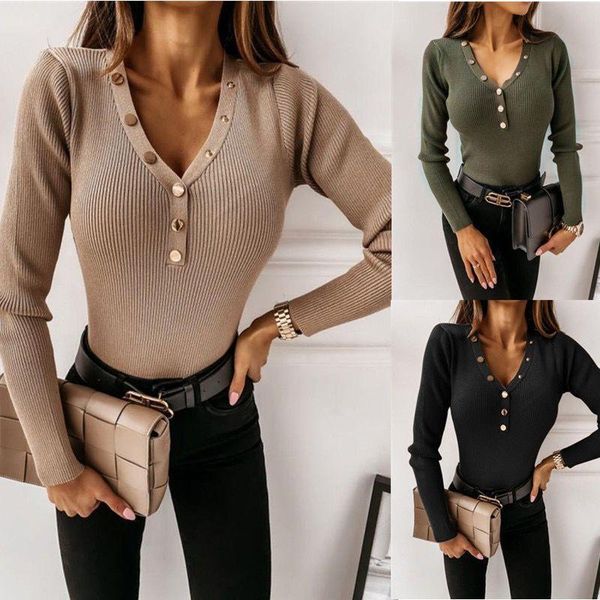 women's t-shirt fashhion women slim-fit adults autumn ribbed long sleeve v-neck pullover streetwear, White
women's t-shirt fashhion women slim-fit adults autumn ribbed long sleeve v-neck pullover streetwear, White