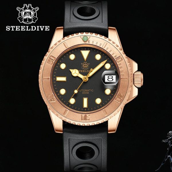 wristwatches steeldive sport sd1953s men's diving automatic watch bronze case sapphire nh35 movement 300m waterproof alarm relogio masc, Slivery;brown
wristwatches steeldive sport sd1953s men's diving automatic watch bronze case sapphire nh35 movement 300m waterproof alarm relogio masc, Slivery;brown