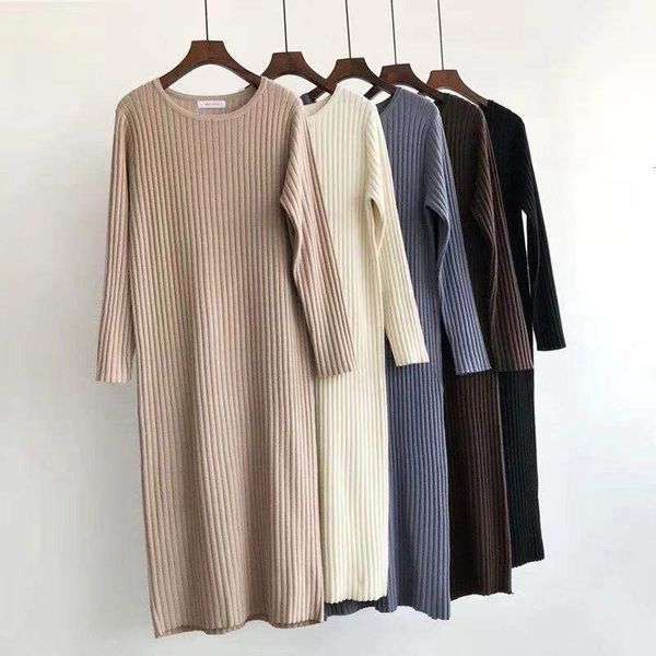 dress dressed in women's solid sleeve long female straight neck casual woman autumn winter sweater knitted or crocheted um1v, Black;gray
dress dressed in women's solid sleeve long female straight neck casual woman autumn winter sweater knitted or crocheted um1v, Black;gray