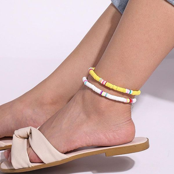 anklets fashion colorful polymer clay for women vintage adjustable geometric beach anklet yoga foot jewelry ornaments gift, Red;blue
anklets fashion colorful polymer clay for women vintage adjustable geometric beach anklet yoga foot jewelry ornaments gift, Red;blue