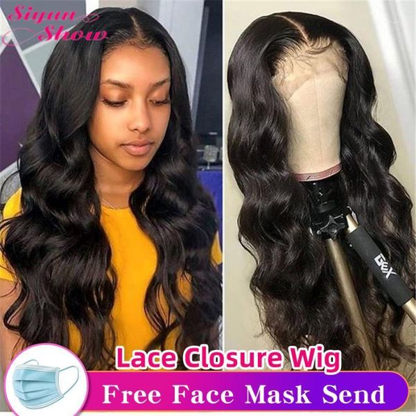 siyun show 4Ã4 closure wig 28 inch brazilian body wave remy lace front human hair wigs for women face mask1, Black;brown
siyun show 4Ã4 closure wig 28 inch brazilian body wave remy lace front human hair wigs for women face mask1, Black;brown