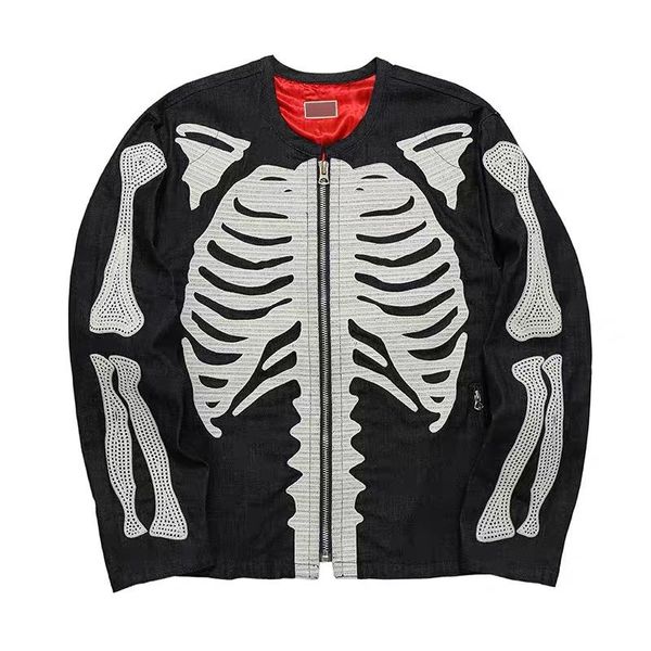 men's jackets quality japan hip hop full bone embroidery kapital bomb jacket men women zip sleeves denim coat cotton, Black;brown
men's jackets quality japan hip hop full bone embroidery kapital bomb jacket men women zip sleeves denim coat cotton, Black;brown