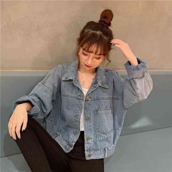 women's jackets short coat of brim for the women vintage blue asymmetry loose fall jean female jacket denim s chic outwear e95k, Black;brown
women's jackets short coat of brim for the women vintage blue asymmetry loose fall jean female jacket denim s chic outwear e95k, Black;brown