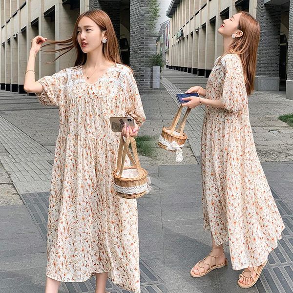 maternity dresses summer for pregnant women v-neck short-sleeved belt printed dress pregnancy robe femme, White
maternity dresses summer for pregnant women v-neck short-sleeved belt printed dress pregnancy robe femme, White