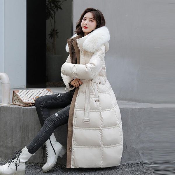 women's down & parkas winter hooded fur collar 2021 solid color belt mid-length slim cotton jacket womens clothing coat a03150, Black
women's down & parkas winter hooded fur collar 2021 solid color belt mid-length slim cotton jacket womens clothing coat a03150, Black