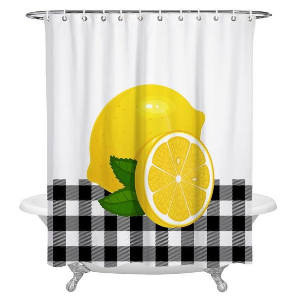 shower curtains fruit black and white lattice curtain waterproof polyester fabric home decoration with hook
shower curtains fruit black and white lattice curtain waterproof polyester fabric home decoration with hook