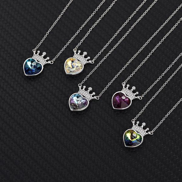 chains s925 sterling silver simple crown necklace female red love-shaped collarbone chain ins wind crystal send lover gift
chains s925 sterling silver simple crown necklace female red love-shaped collarbone chain ins wind crystal send lover gift