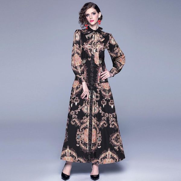casual dresses fashion runway maxi dress women's long sleeve button down abstract printing vintage shirt vestidos robe femme, Black;gray
casual dresses fashion runway maxi dress women's long sleeve button down abstract printing vintage shirt vestidos robe femme, Black;gray