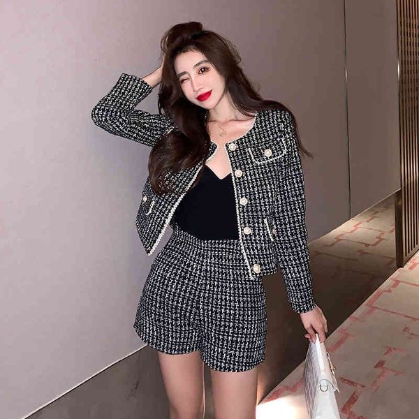 pant autumn winter 2 woman's fine ensemble chess weave tweed jacket + high waist warm shorts set women's fashions together 9jdw, White
pant autumn winter 2 woman's fine ensemble chess weave tweed jacket + high waist warm shorts set women's fashions together 9jdw, White