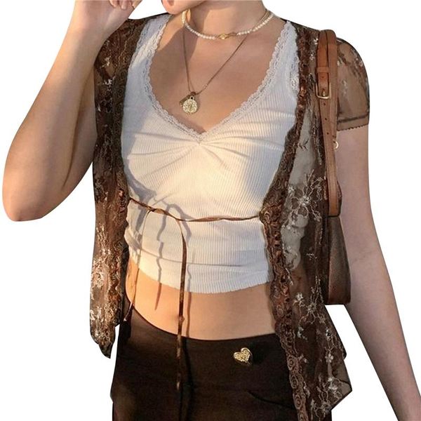 women's blouses & shirts 2021 vests for women blouse see through y2k mesh cardigan shirt ladies girls long sleeve button down lace e-gi, White
women's blouses & shirts 2021 vests for women blouse see through y2k mesh cardigan shirt ladies girls long sleeve button down lace e-gi, White