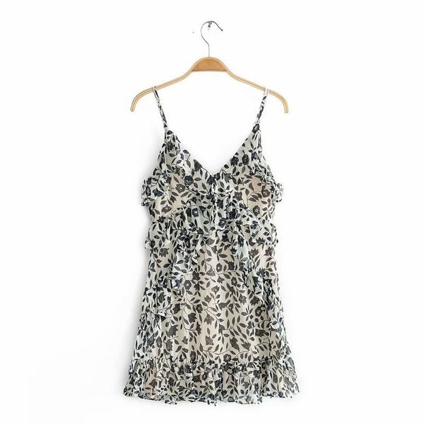 summer wind casual dresses two color printed suspender dress ruffle open back skirt j10-0087, Black;gray
summer wind casual dresses two color printed suspender dress ruffle open back skirt j10-0087, Black;gray