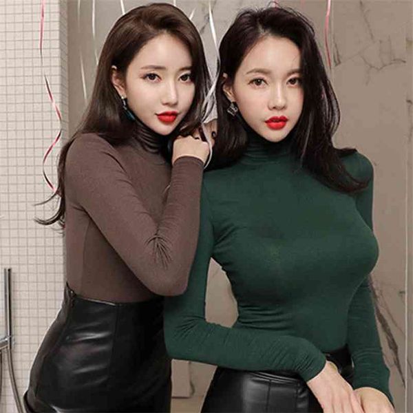 women's bodice revealing chest large turtleneck blouse women long sleeve t shirt autumn/winter 210603, White
women's bodice revealing chest large turtleneck blouse women long sleeve t shirt autumn/winter 210603, White