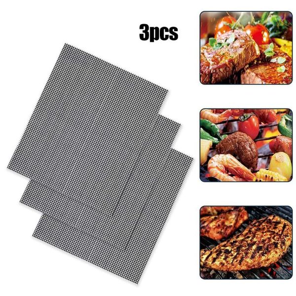 tools & accessories 3pcs bbq grill mesh non-stick mat reusable sheet heat resistant cooking baking barbecue rectangle
tools & accessories 3pcs bbq grill mesh non-stick mat reusable sheet heat resistant cooking baking barbecue rectangle