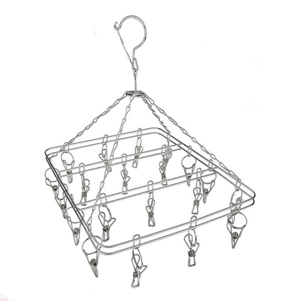 hangers & racks stainless steel underwear sock clothes hanger laundry drying rack 20 clips
hangers & racks stainless steel underwear sock clothes hanger laundry drying rack 20 clips