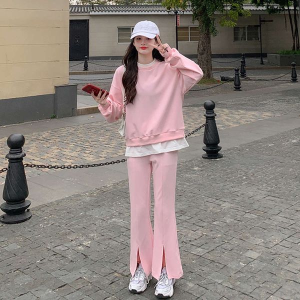 women's tracksuits tracksuitswomen tracksuitspink round neck sweater split sports pants 2-piece set women's spring and autumn age, Gray
women's tracksuits tracksuitswomen tracksuitspink round neck sweater split sports pants 2-piece set women's spring and autumn age, Gray