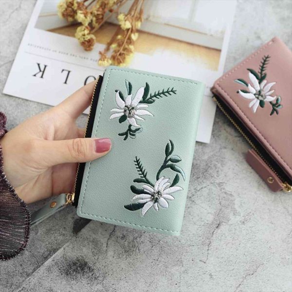 embroidery flower women wallets and purse cute students zipper ladies wallet small leather card holder money bag, Red;black
embroidery flower women wallets and purse cute students zipper ladies wallet small leather card holder money bag, Red;black